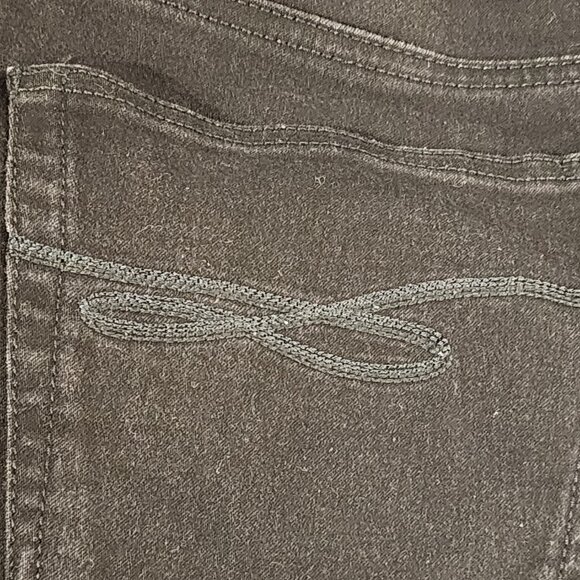 Style and Co. Denim Black Slim Leg Cotton Poly Span Stretch Jeans Size 20W - Picture 12 of 16